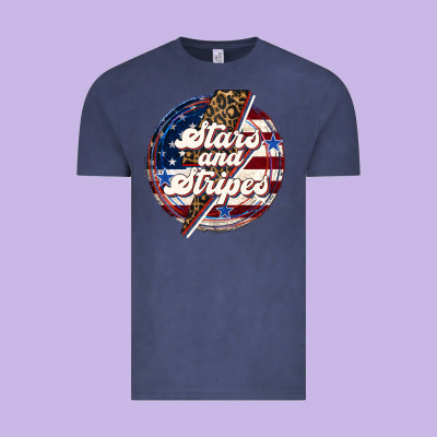 Western Stars And Stripes 4th Of July Vintage Tee Designed By Lillyallendesigns