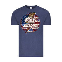 Vintage Denim Western Stars and Stripes 4th of July Vintage Tee - LillyAllenDesigns