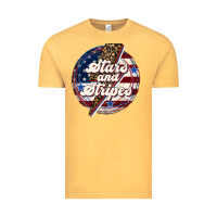 Vintage Mustard Western Stars and Stripes 4th of July Vintage Tee - LillyAllenDesigns