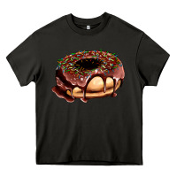 Asphalt chocolate donut with candies Heavy Core Tee - AdoDesignShop