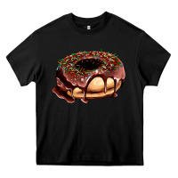 Black chocolate donut with candies Heavy Core Tee - AdoDesignShop