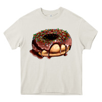 Cream chocolate donut with candies Heavy Core Tee - AdoDesignShop