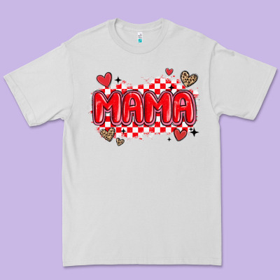 Valentine Mama Premium Tee Designed By Maliassmallbusiness