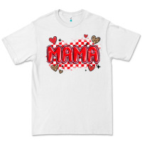 White valentine mama Premium Tee - MaliasSmallBusiness