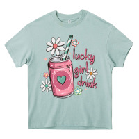 Arona lucky girl drink Heavy Core Tee - MaliasSmallBusiness