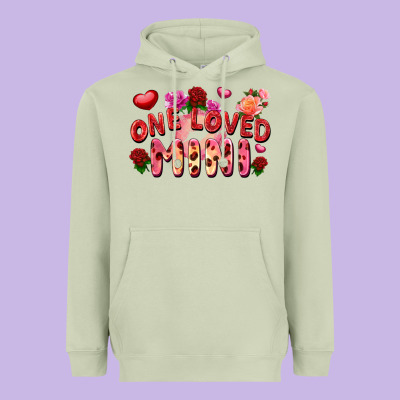 One Loved Mini Heavyweight Hoodie Designed By Fadigitalartstudio