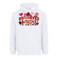 White one loved mini Heavyweight Hoodie - FaDigitalArtStudio