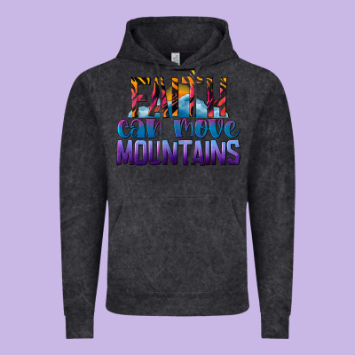 Faith Can Move Mountains Vintage Hoodie Designed By Lillyallendesigns