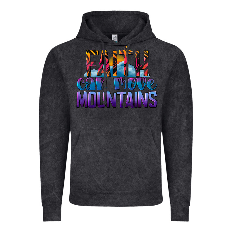 Faith Can Move Mountains Vintage Hoodie by LillyAllenDesigns | Teevron