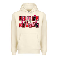 Sandshell Shut up and kiss me Premium Hoodie - FaDigitalArtStudio