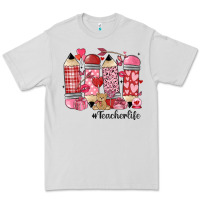 Dove Grey valentines day teacher life Premium Tee - MaliasSmallBusiness