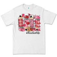 White valentines day teacher life Premium Tee - MaliasSmallBusiness
