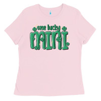 Bubblegum Pink one lucky mini Ladies Tee - MaliasSmallBusiness
