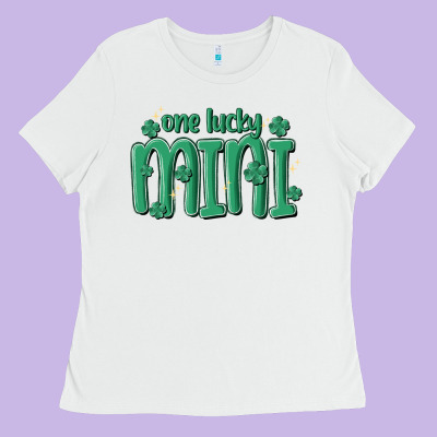 One Lucky Mini Ladies Tee Designed By Maliassmallbusiness