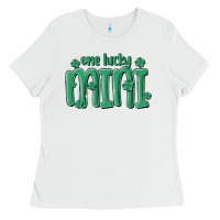 White one lucky mini Ladies Tee - MaliasSmallBusiness