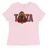 Bubblegum Pink tata lady of guadalupe Ladies Tee - Jasminsmagicworld
