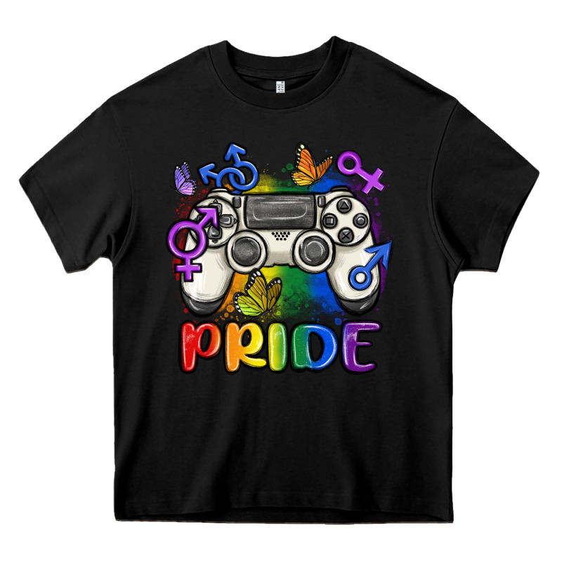 Gaymer Pride Heavy Core Tee by MaliasSmallBusiness | Teevron
