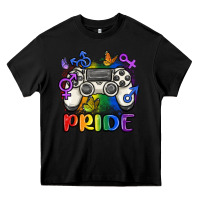 Black gaymer pride Heavy Core Tee - MaliasSmallBusiness