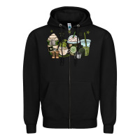 Black us army coffee cups Zipper Hoodie - OliviaCreatesArt