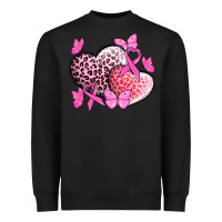 Black Cancer hearts Cancer Awaneress Heavyweight Sweatshirt - HowdyJamesFarm