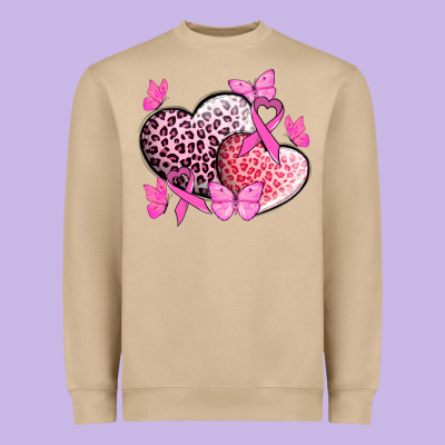 Cancer Hearts Cancer Awaneress Heavyweight Sweatshirt Designed By Howdyjamesfarm