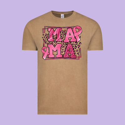Breast Cancer Awareness Mama Vintage Tee Designed By Lillyallendesigns
