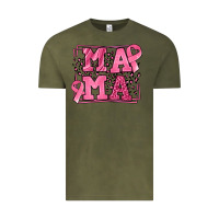 Vintage Olive Breast Cancer Awareness mama Vintage Tee - LillyAllenDesigns