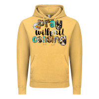 Vintage Mustard Pray Without Ceasing Vintage Hoodie - LillyAllenDesigns