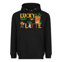 Black lucky a latte Heavyweight Hoodie - FaDigitalArtStudio