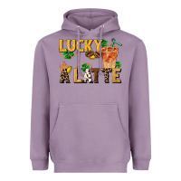 Lavender lucky a latte Heavyweight Hoodie - FaDigitalArtStudio