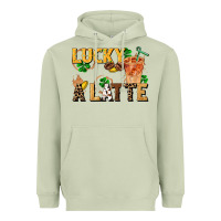 Matcha lucky a latte Heavyweight Hoodie - FaDigitalArtStudio