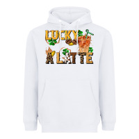 White lucky a latte Heavyweight Hoodie - FaDigitalArtStudio