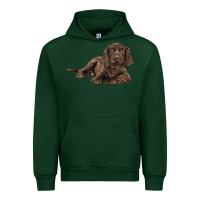 Forest Green Sussex Spaniels llustrations Urban Hoodie - LillyAllenDesigns