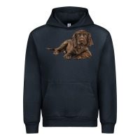 Navy Sussex Spaniels llustrations Urban Hoodie - LillyAllenDesigns