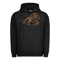 Pigment Black Sussex Spaniels llustrations Urban Hoodie - LillyAllenDesigns