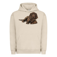 Pigment French Oak Sussex Spaniels llustrations Urban Hoodie - LillyAllenDesigns