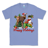 Colony Blue happy holidays baby deer Classic Tee - LillyAllenDesigns