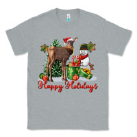 Heather Grey happy holidays baby deer Classic Tee - LillyAllenDesigns