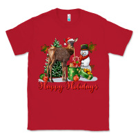 Red happy holidays baby deer Classic Tee - LillyAllenDesigns