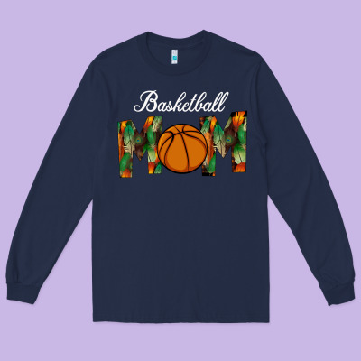 Basketball Mom Long Sleeve Tee Designed By Bettercallsaul