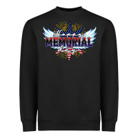Black happy memorial day Heavyweight Sweatshirt - HowdyJamesFarm
