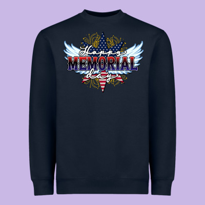 Happy Memorial Day Heavyweight Sweatshirt Designed By Howdyjamesfarm