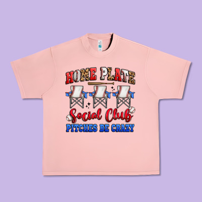 Home Plate Social Club Pitches Be Crazy Urban Heavy Tee Designed By Artiststas