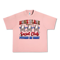 Salmon home plate social club pitches be crazy Urban Heavy Tee - Artiststas