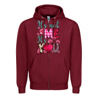 Burgundy it s not me it s you Zipper Hoodie - OliviaCreatesArt