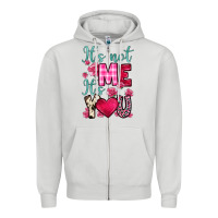 Dove Grey it s not me it s you Zipper Hoodie - OliviaCreatesArt