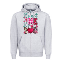Heather Grey it s not me it s you Zipper Hoodie - OliviaCreatesArt