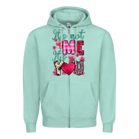 Seafoam it s not me it s you Zipper Hoodie - OliviaCreatesArt