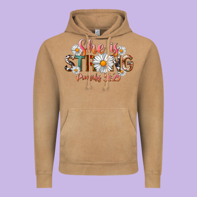 Western She Is Strong Vintage Hoodie Designed By Lillyallendesigns