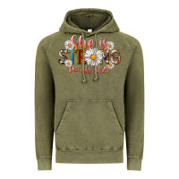 Vintage Olive Western She Is Strong Vintage Hoodie - LillyAllenDesigns